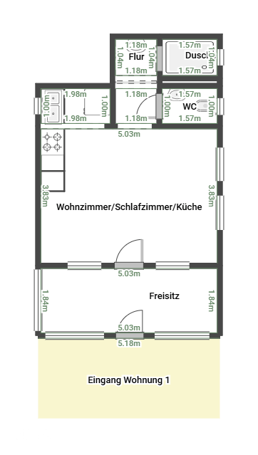 WE 1: Grundriss